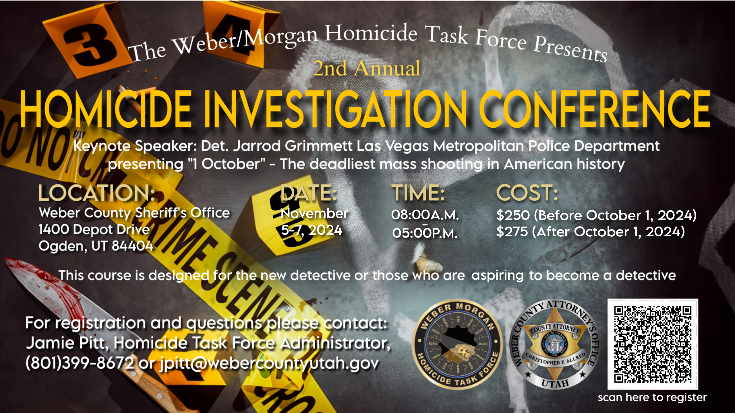 Homicide Investigation Training Flyer